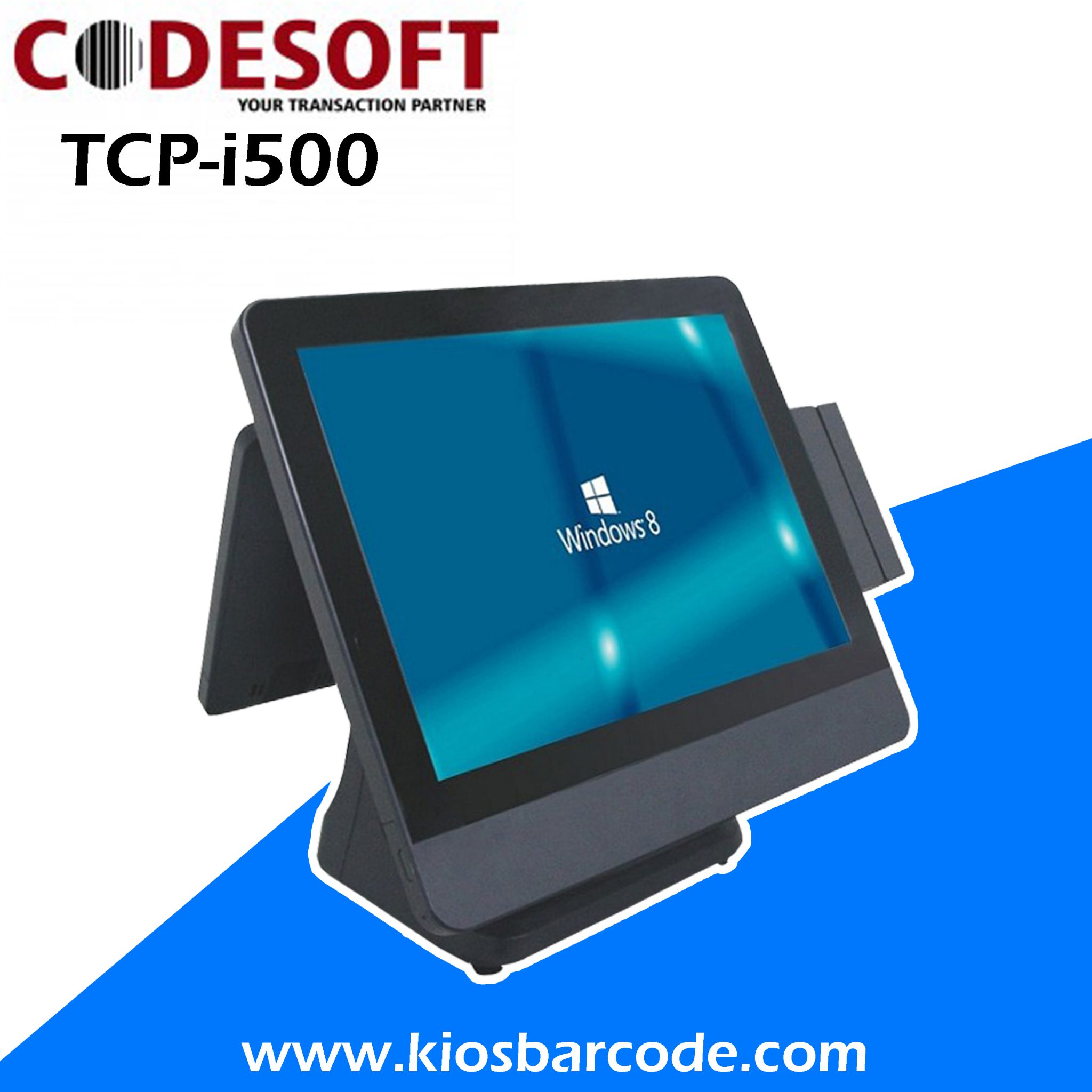 Mesin Kasir Codesoft TCP-I500 Touchscreen - Kios Barcode