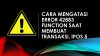 Cara mengatasi ERROR 42883 FUNCTION SAAT MEMBUAT TRANSAKSI, IPOS 5