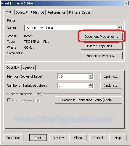 cara setting label