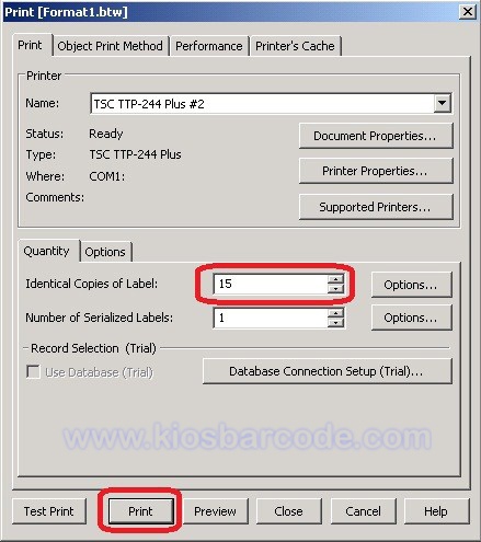 cara setting label