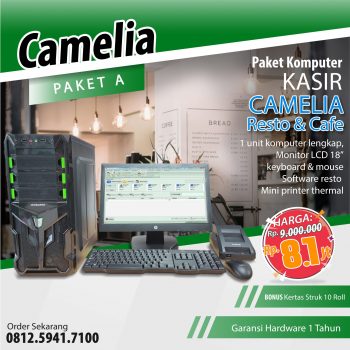 Mesin Kasir Camelia Paket A Resto & Cafe